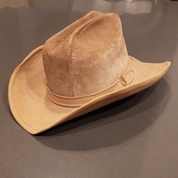 Resistol Vintage Western Self-Conforming Suede Cowboy Hat - Picture 1 of 16